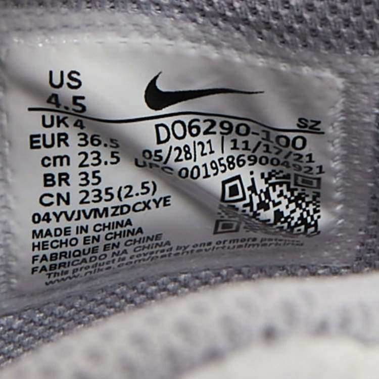 Pre Owned Off-White x Nike White Mesh Air Force 1 Mid Sneakers Size 36.5