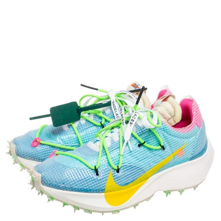 Pre Owned Off-White x Nike Multicolor PVC and Fabric Zoom Vapor Street Sneakers Size 41