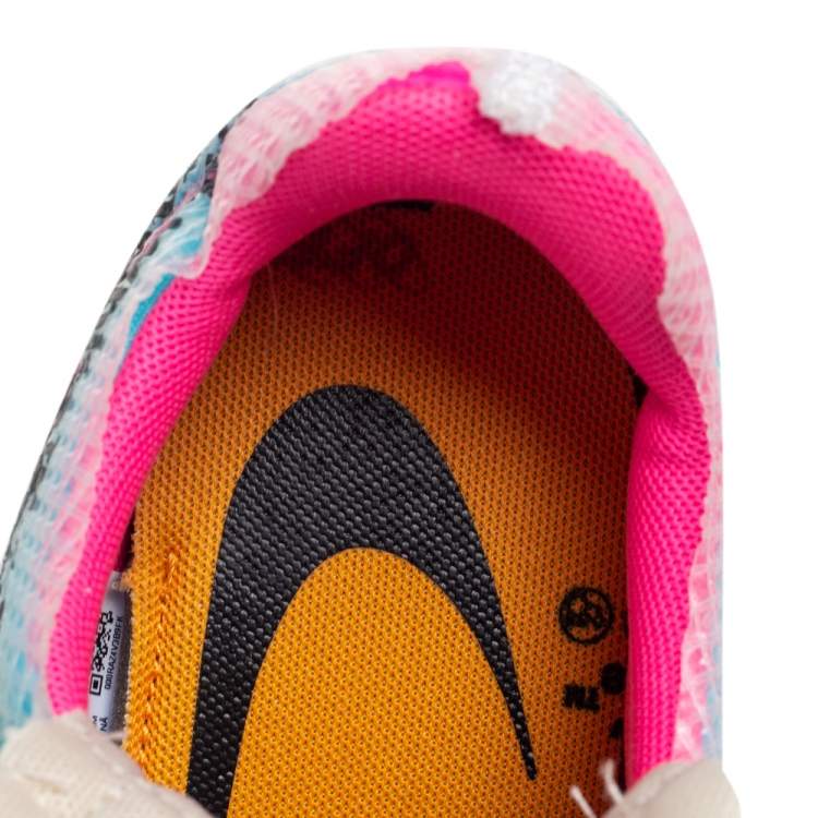 Pre Owned Off-White x Nike Multicolor PVC and Fabric Zoom Vapor Street Sneakers Size 41
