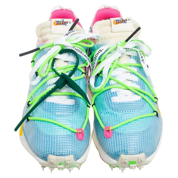Pre Owned Off-White x Nike Multicolor PVC and Fabric Zoom Vapor Street Sneakers Size 41