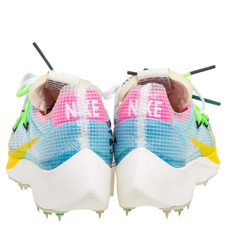 Pre Owned Off-White x Nike Multicolor PVC and Fabric Zoom Vapor Street Sneakers Size 41