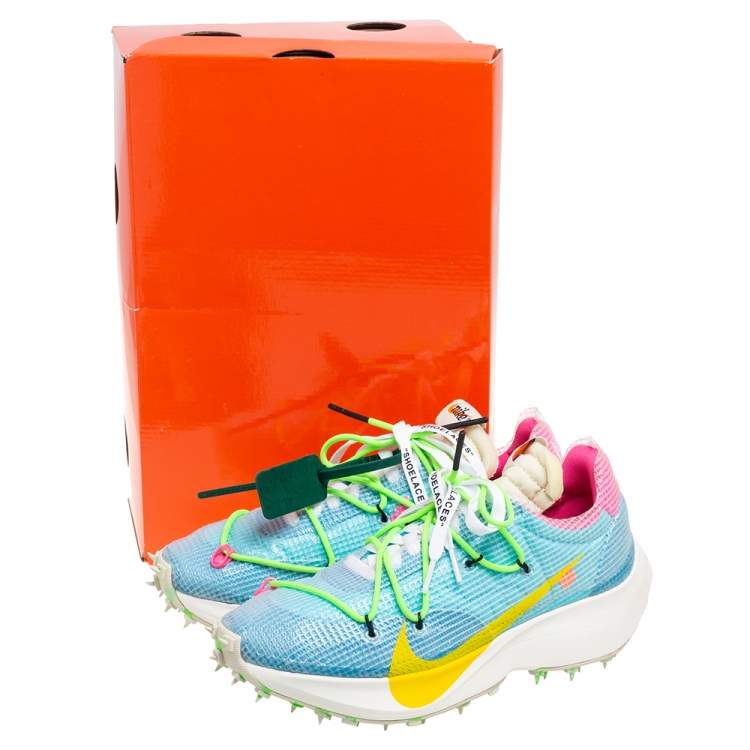 Pre Owned Off-White x Nike Multicolor PVC and Fabric Zoom Vapor Street Sneakers Size 41