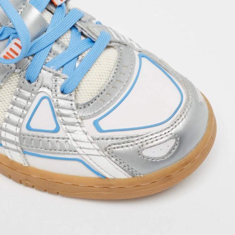 Pre Owned Off-White x Nike Multicolor Mesh and Leather Low Top Sneakers Size 37.5