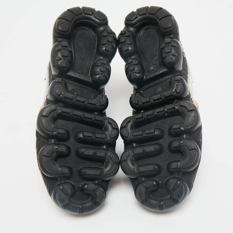 Pre Owned Off-White x Nike Black Knit Fabric Air VaporMax Sneakers Size 38