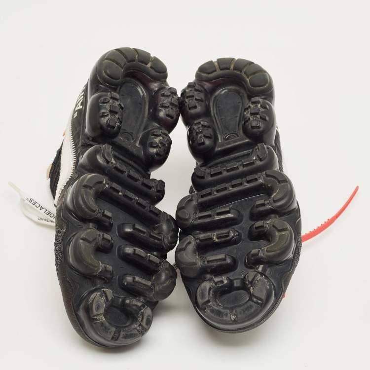 Pre Owned Off-White x Nike Black Knit Fabric Air VaporMax Sneakers Size 36.5