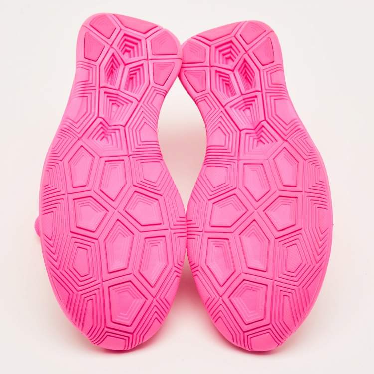 Pre Owned Off-White x Nike Pink/Transparent Mesh Zoom Fly Sneakers Size 38