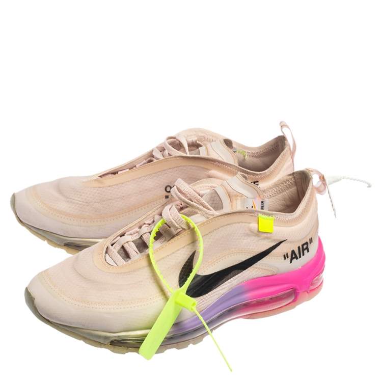 Pre Owned Off White x Nike Elemental Rose Mesh Air Max 97 OG Queen Sneakers Size 40