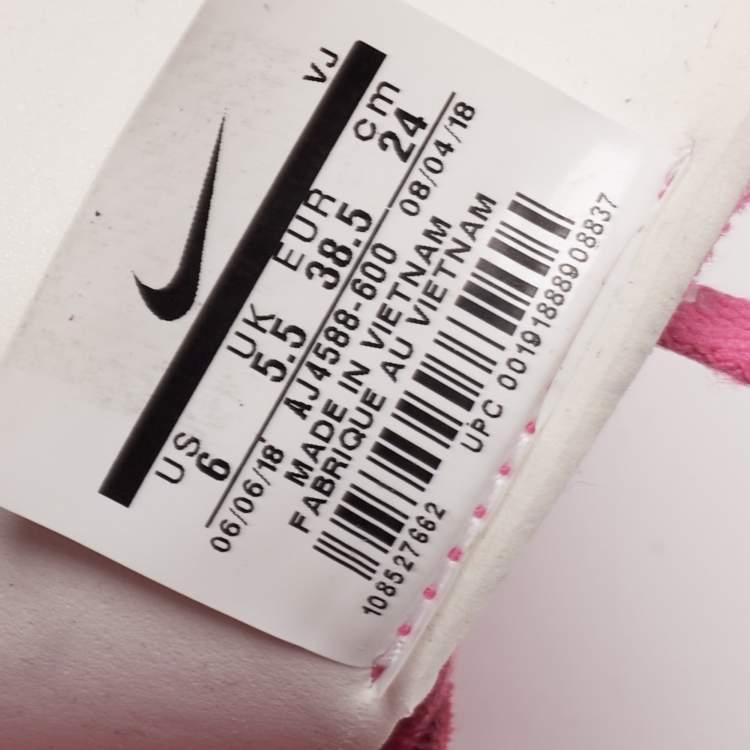 Pre Owned Off White x Nike Shocking Pink Translucent Nylon The 10 Nike Zoom Fly Sneakers Size 38.5