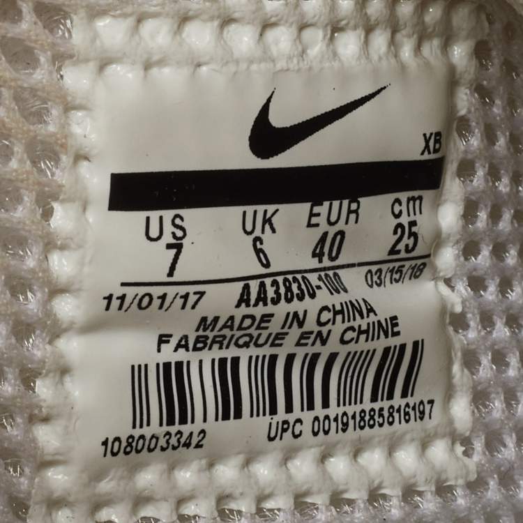 Pre Owned Off-White x Nike Off White Mesh Air Presto Sneakers Size 40