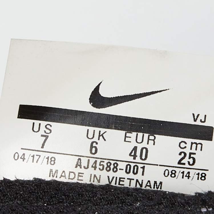 Pre Owned Off White x Nike Two Tone Mesh Zoom Fly SP Black Sneakers Size 40
