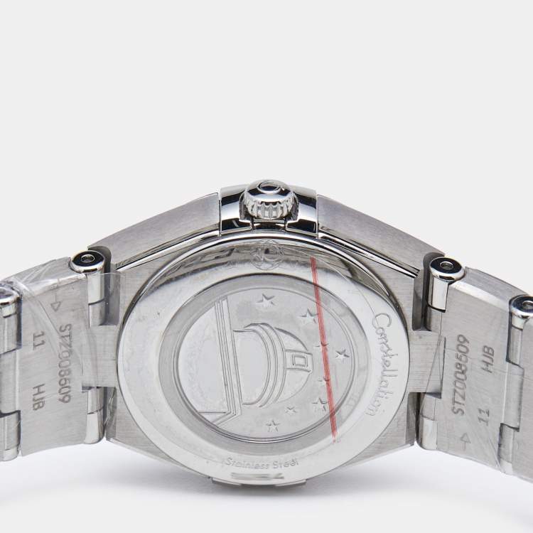 مملوكة مسبقًا Omega Silver White Stainless Steel Constellation 131.10.25.60.02.001 Women's Wristwatch 25 mm