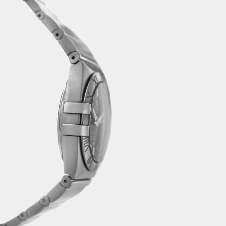 Pre Owned Omega Constellation 1590.51 Automatic Black Stainless Steel Women's Wristwatch 31 mm