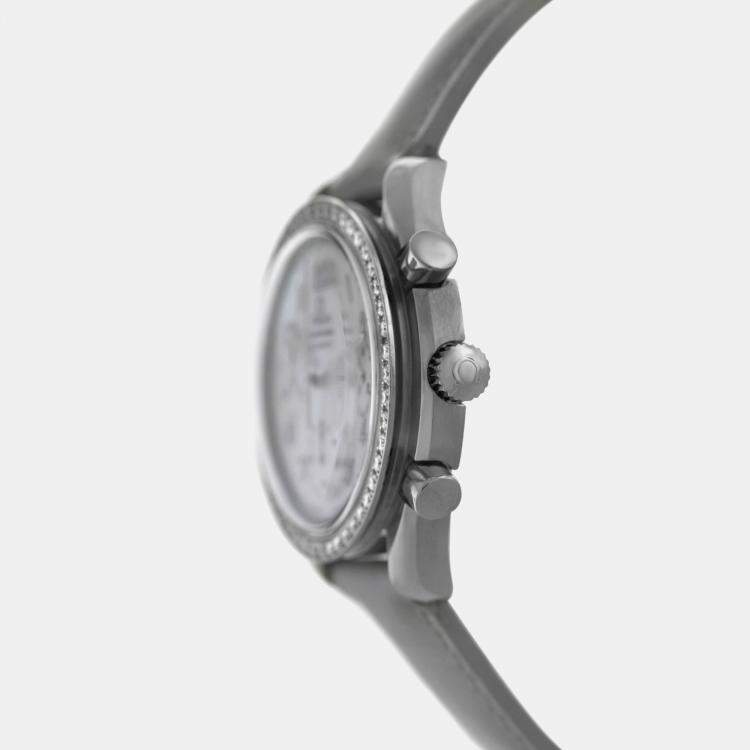Pre Owned Omega Speedmaster Reduced 3815.72.55 Automatic Silver Stainless Steel Women's Wristwatch 37mm