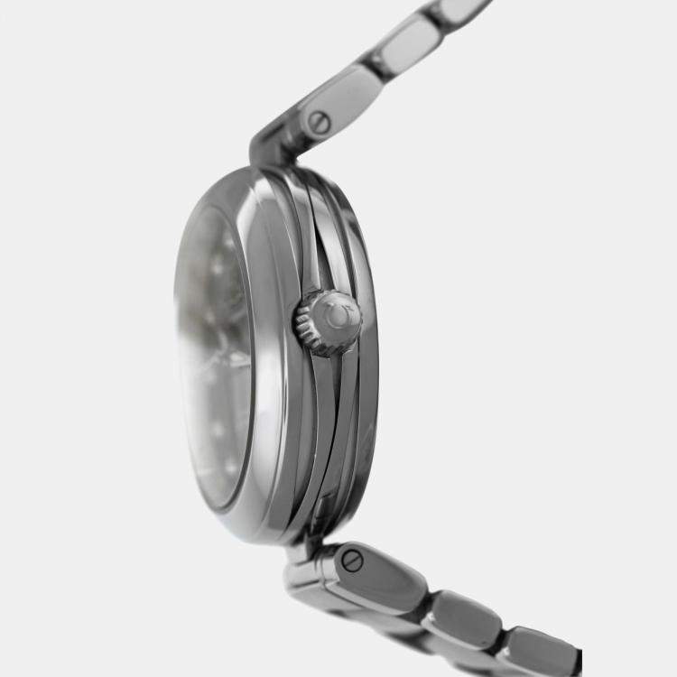 Pre Owned Omega Ladymatic 425.30.34.20.57.004 Automatic Grey Stainless Steel Women's Wristwatch 34mm