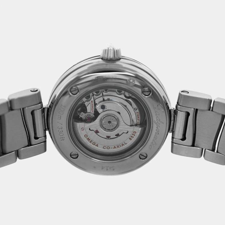Pre Owned Omega Ladymatic 425.30.34.20.57.004 Automatic Grey Stainless Steel Women's Wristwatch 34mm