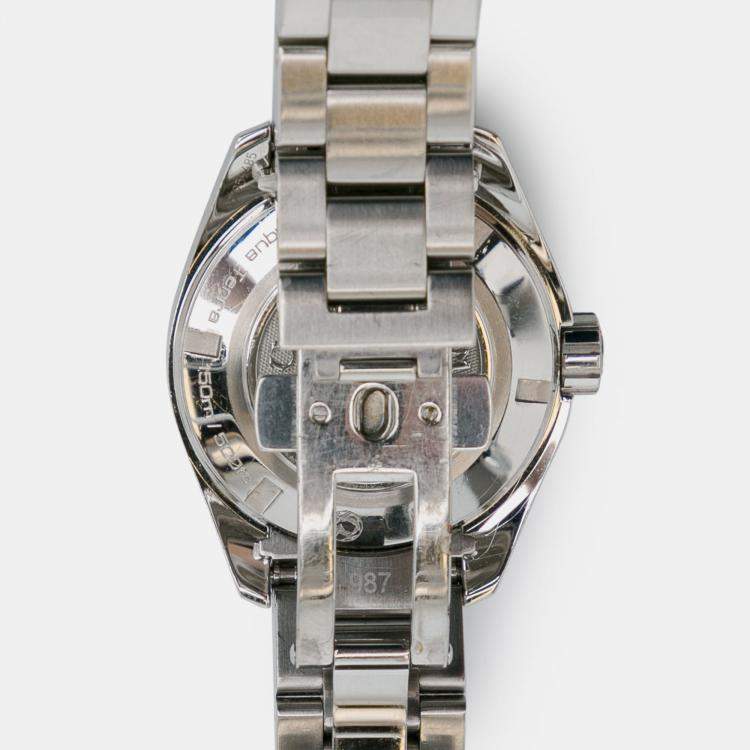 Pre Owned Omega Seamaster Aqua Terra Quartz Women Watch 30 mm 
