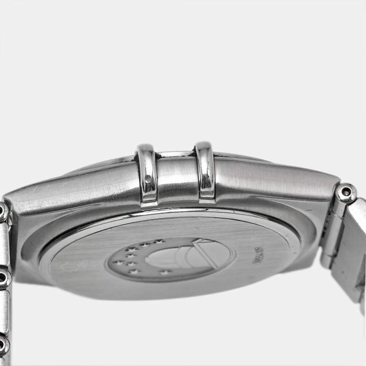 Pre Owned Omega Constellation 396.1201 Silver Dial Stainless Steel Women's Wristwatch 33 mm