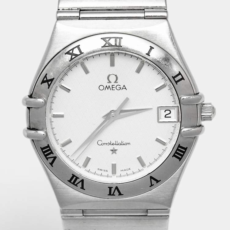 Pre Owned Omega Constellation 396.1201 Silver Dial Stainless Steel Women's Wristwatch 33 mm