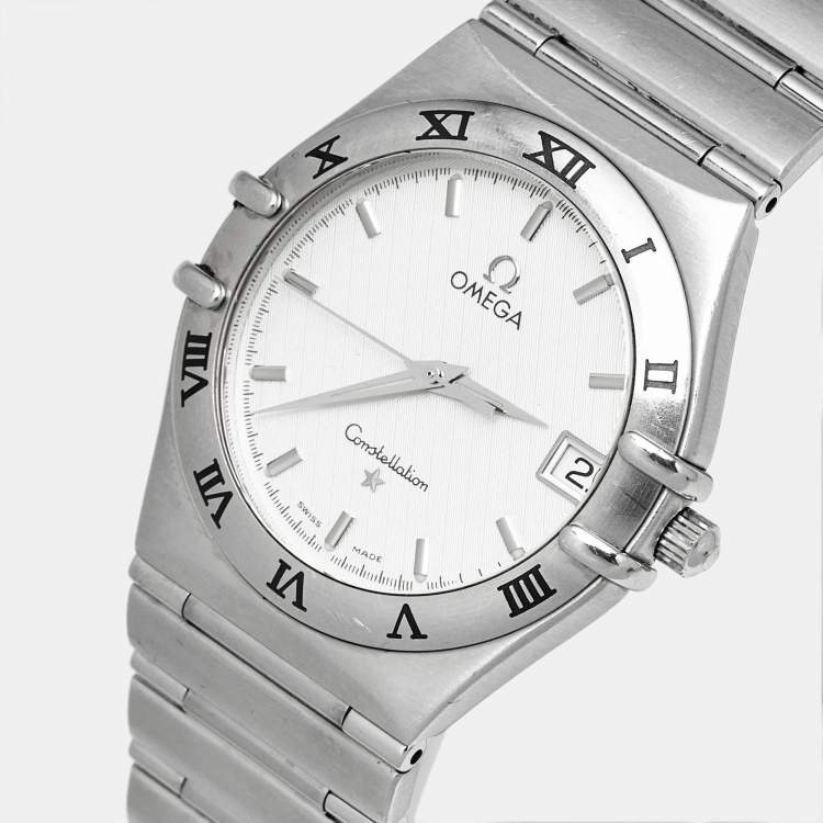 Pre Owned Omega Constellation 396.1201 Silver Dial Stainless Steel Women's Wristwatch 33 mm