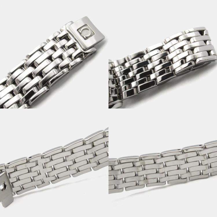 Pre Owned ساعة يد نسائية أوميغا دوفيل بريستيج 424.10.33.20.01.001 أوتوماتيك سوداء ستانلس ستيل 32.5 مم