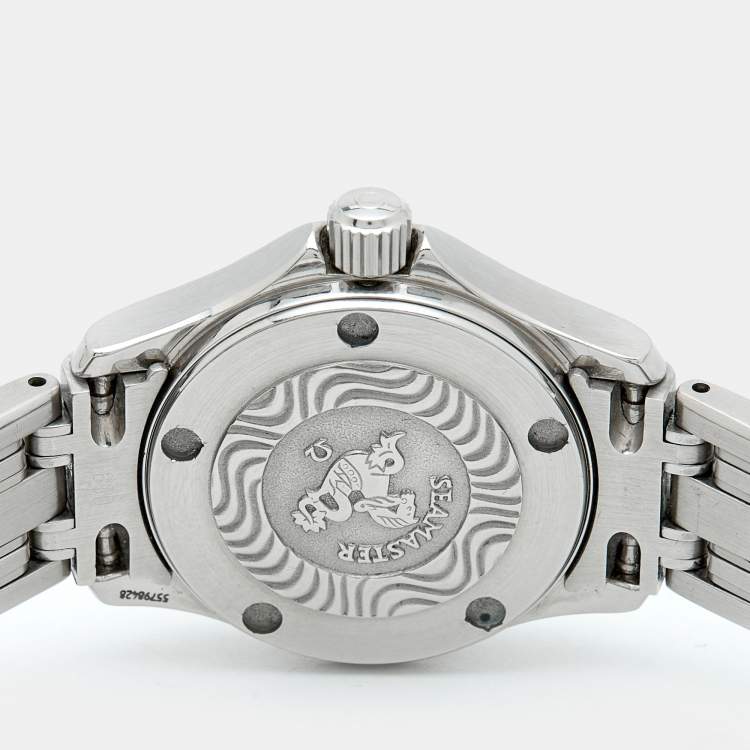 Pre Owned Omega Seamaster 2581.31.00 Silver Dial Stainless Steel Women's Wristwatch 25 mm