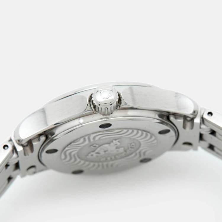 Pre Owned Omega Seamaster 2581.31.00 Silver Dial Stainless Steel Women's Wristwatch 25 mm