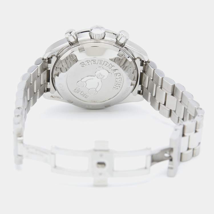 Pre Owned Omega Speedmaster Co-Axial Chronometre 324.30.38.50.03.002 Blue Dial Stainless Steel Unisex Wristwatch 38 mm