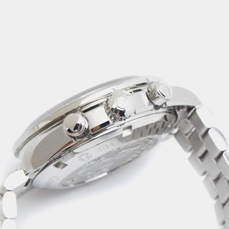 Pre Owned Omega Speedmaster Co-Axial Chronometre 324.30.38.50.01.001 Black Dial Stainless Steel Unisex Wristwatch 38 mm