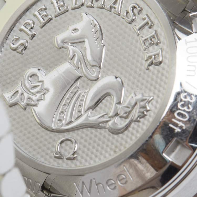 Pre Owned Omega Speedmaster Co-Axial Chronometre 324.30.38.50.01.001 Black Dial Stainless Steel Unisex Wristwatch 38 mm