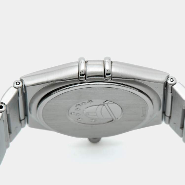 Pre Owned Omega Constellation 1512.30.00 Silver Dial Stainless Steel Women Wristwatch 33.50 mm