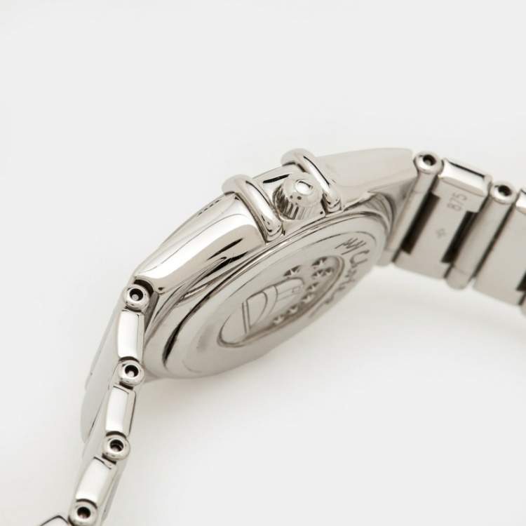 Pre Owned Omega Constellation 1561.51.00 Grey Dial Stainless Steel Women's Wristwatch 22.50 mm