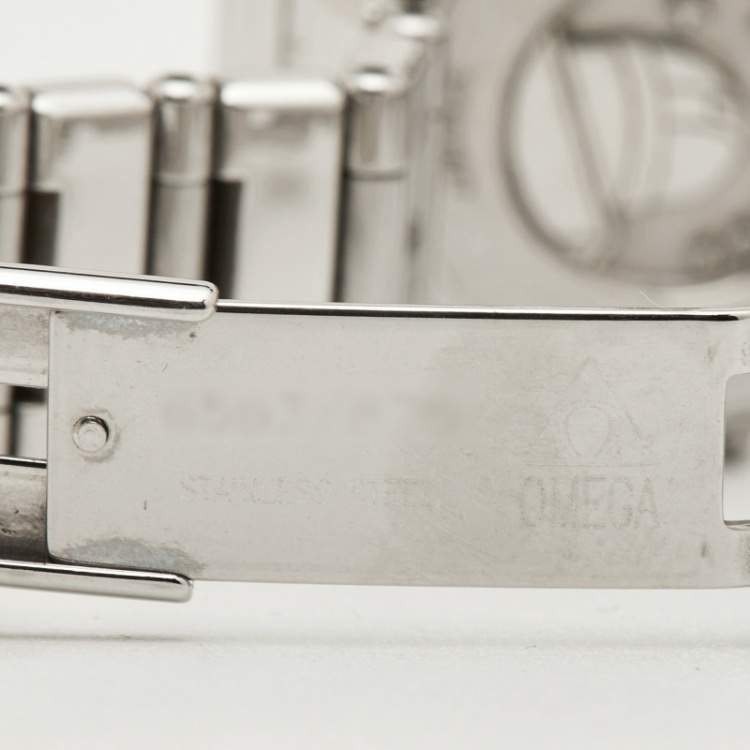 Pre Owned Omega Constellation 1561.51.00 Grey Dial Stainless Steel Women's Wristwatch 22.50 mm