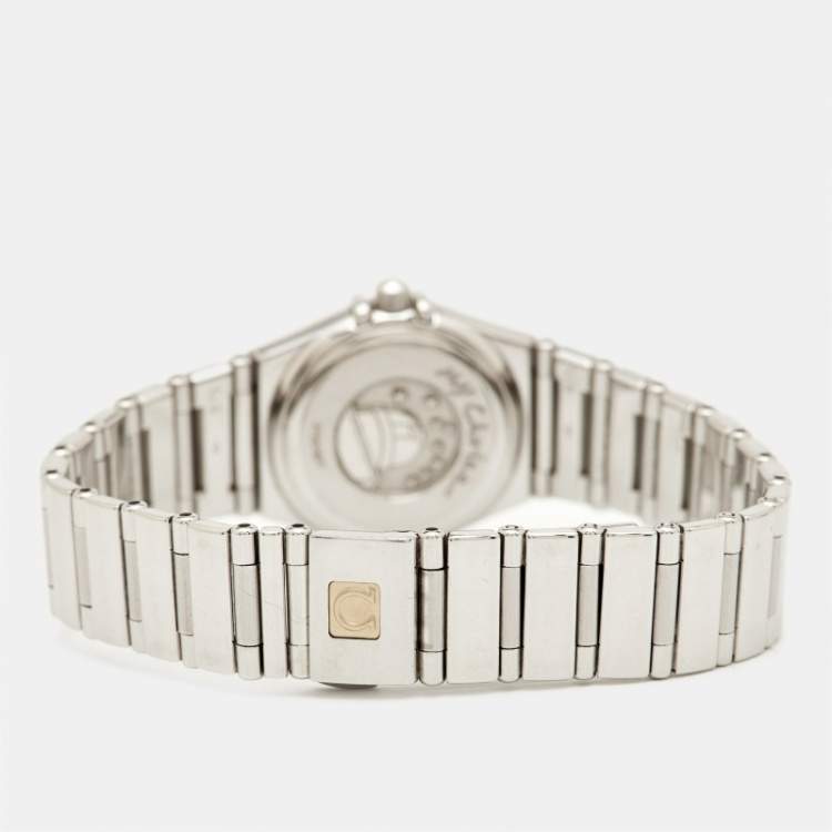 Pre Owned Omega Constellation 1561.51.00 Grey Dial Stainless Steel Women's Wristwatch 22.50 mm
