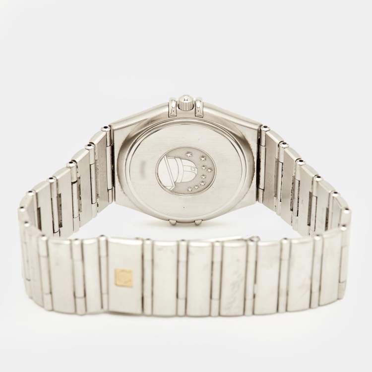 مملوكة مسبقًا Omega Constellation 396.1201 Grey Dial Stainless Steel Women Wristwatch 33.50 mm
