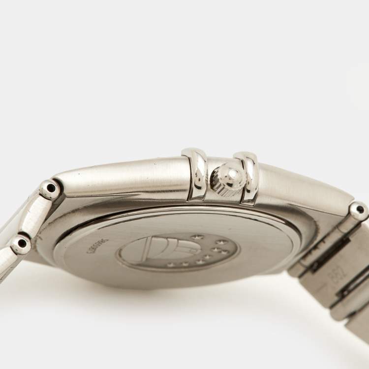 مملوكة مسبقًا Omega Constellation 396.1201 Grey Dial Stainless Steel Women Wristwatch 33.50 mm