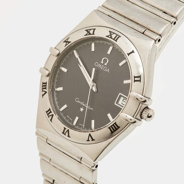 مملوكة مسبقًا Omega Constellation 396.1201 Grey Dial Stainless Steel Women Wristwatch 33.50 mm