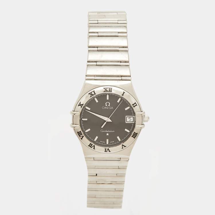 مملوكة مسبقًا Omega Constellation 396.1201 Grey Dial Stainless Steel Women Wristwatch 33.50 mm