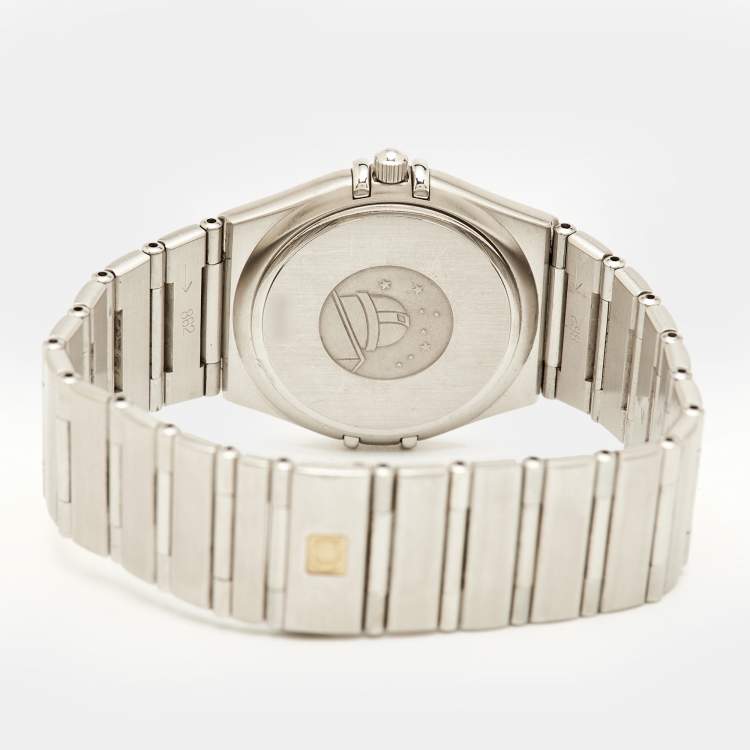 Pre Owned Omega Constellation 1512.30.00 Silver Dial Stainless Steel Women Wristwatch 33.50 mm