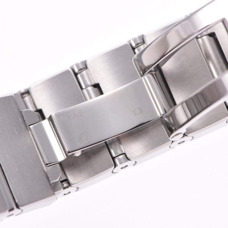Pre Owned Omega Silver Stainless Steel Constellation 123.10 Women's Wristwatch 26 MM