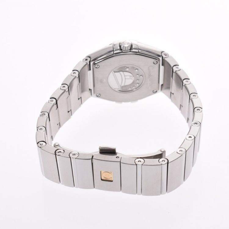 Pre Owned Omega Silver Stainless Steel Constellation 123.10 Women's Wristwatch 26 MM