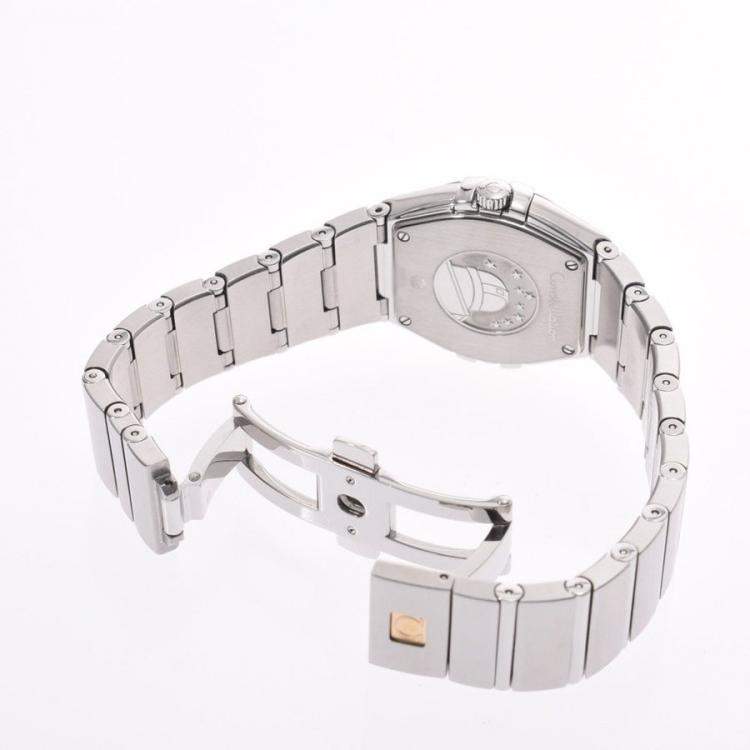 Pre Owned Omega Silver Stainless Steel Constellation 123.10 Women's Wristwatch 26 MM