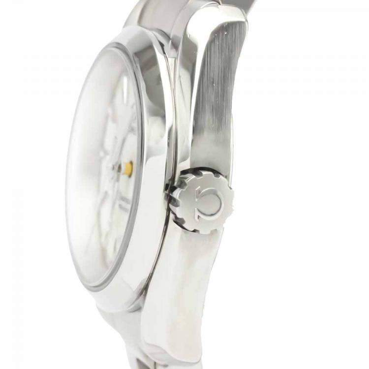 Pre Owned Omega Silver Stainless Steel Seamaster Aqua Terra 231.10.30.61.02.001 Women's Wristwatch 30 MM