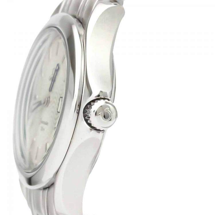 Pre Owned Omega Silver Stainless Steel Seamaster 2581.31 Women's Wristwatch 26MM