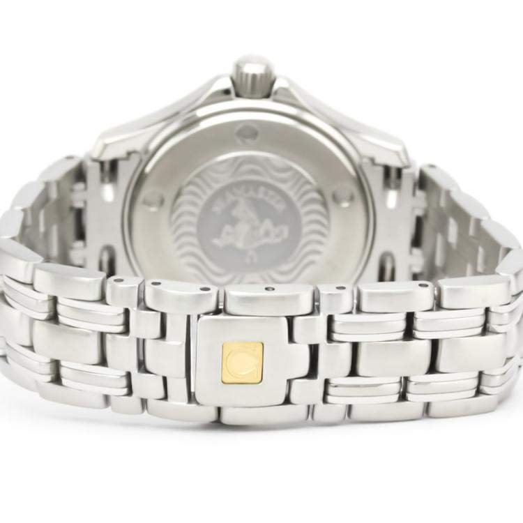 Pre Owned Omega Silver Stainless Steel Seamaster 2581.31 Women's Wristwatch 26MM
