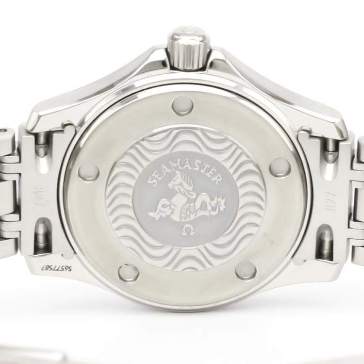 Pre Owned Omega Silver Stainless Steel Seamaster 2581.31 Women's Wristwatch 26MM