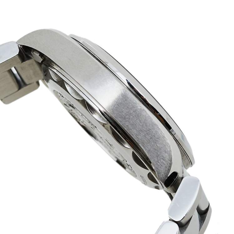Pre Owned Omega Blue Diamonds Stainless Steel Seamaster Aqua Terra 220.10.28.60.53.001 Women's Wristwatch 28 mm