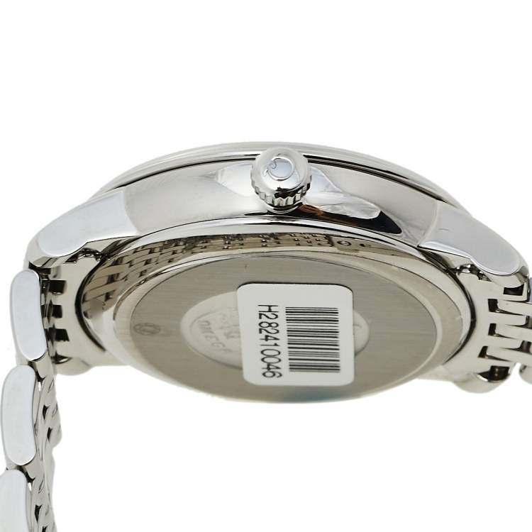 Pre Owned Omega Mother of Pearl Stainless Steel Diamond De Ville Prestige Co-Axial 424.10.33.20.55.002 Women's Wristwatch 32.70 mm