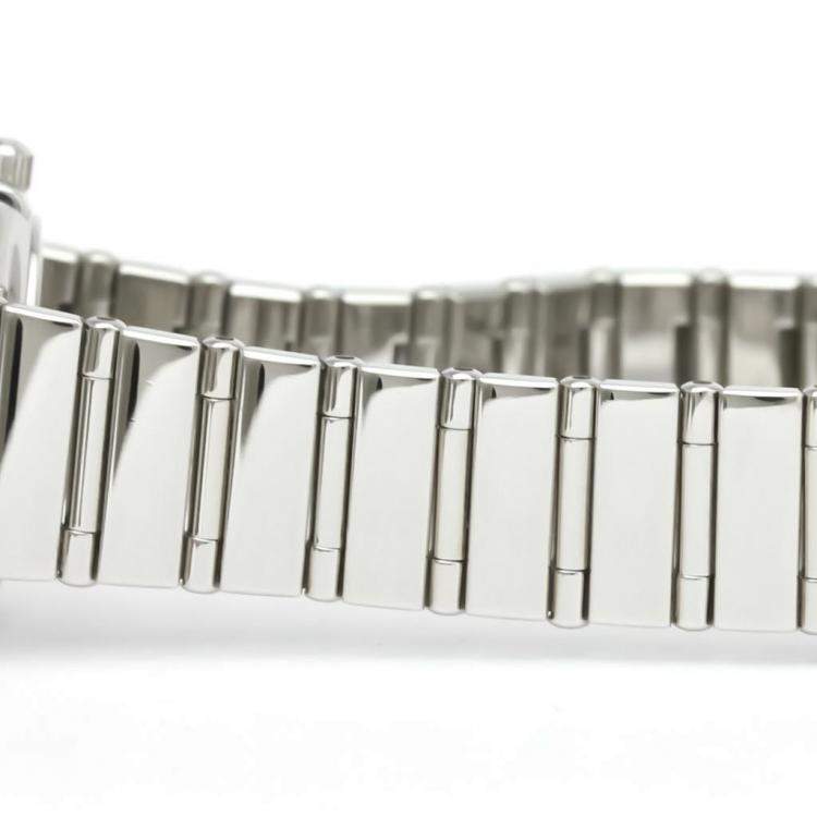 Pre Owned Omega Pink MOP Diamonds Stainless Steel Constellation 1457.78 Women's Wristwatch 22 MM