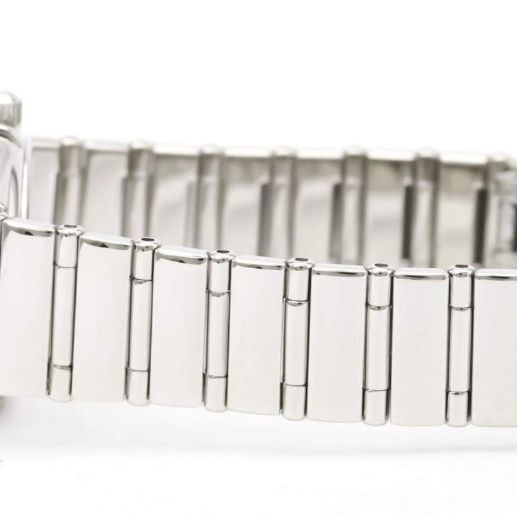Pre Owned Omega MOP Diamonds Stainless Steel Constellation My Choice 1465.71 Women's Wristwatch 22 MM