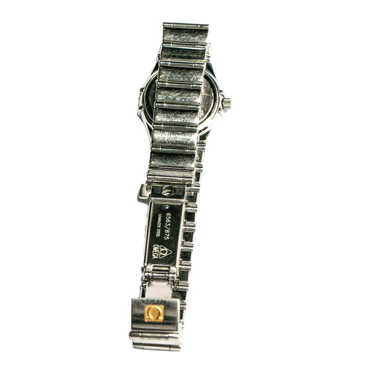 Pre Owned Omega Mother of Pearl Stainless Steel Constellation My Choice 795.1243 Women's Wristwatch 22.5 mm